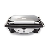 Ideal for making pressed sandwiches or other grilled foods, the De'Longhi Retro Grill features an embedded heating element that ensures even heating and a nonstick surface. Ideal for making pressed sandwiches or other grilled foods, the De'Longhi Retro Grill features an embedded heating element that ensures even heating and a nonstick surface.