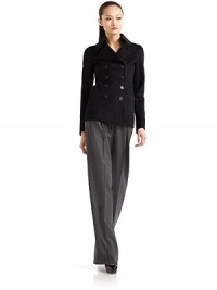 THE LOOKNotch lapel Double breasted front button closureLong sleevesDart detailsFront besom pocketsBack vented hemTHE FITAbout 26 from shoulder to hemTHE MATERIALCashmereSilk linedCARE & ORIGINDry cleanMade in ItalyModel shown is 5'10½ (179cm) wearing US size 4. THE LOOKNotch lapel Double breasted front button closureLong sleevesDart detailsFront besom pocketsBack vented hemTHE FITAbout 26 from shoulder to hemTHE MATERIALCashmereSilk linedCARE & ORIGINDry cleanMade in ItalyModel shown is 5'10½ (179cm) wearing US size 4.