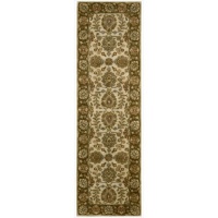 Nourison JA31 Jaipur Rectangle Hand Tufted Area Rug, 2.4 by 8-Feet, Ivory/Brown Nourison JA31 Jaipur Rectangle Hand Tufted Area Rug, 2.4 by 8-Feet, Ivory/Brown