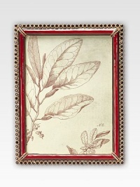 An heirloom-quality frame destined to appoint a treasured photograph, individually crafted in goldplated pewter with handset Swarovski crystals. 5% of proceeds will be donated to the Breast Cancer Research Foundation. Made in USADIMENSION INFORMATION4 X 6 (5 X 7 overall)5 X 7 (6 X 8 overall) An heirloom-quality frame destined to appoint a treasured photograph, individually crafted in goldplated pewter with handset Swarovski crystals. 5% of proceeds will be donated to the Breast Cancer Research Foundation. Made in USADIMENSION INFORMATION4 X 6 (5 X 7 overall)5 X 7 (6 X 8 overall)