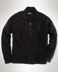 The ultimate expression of casual cool, a classic track jacket is rendered in ultra-soft brushed mesh, making it the perfect lightweight layer during the any-weather-goes season. The ultimate expression of casual cool, a classic track jacket is rendered in ultra-soft brushed mesh, making it the perfect lightweight layer during the any-weather-goes season.