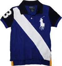 Polo Ralph Lauren Toddler Boy's Big Pony Banner Polo, Royal Rugby, 3/3T Polo Ralph Lauren Toddler Boy's Big Pony Banner Polo, Royal Rugby, 3/3T