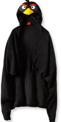 Ame Sleepwear Boys Angry Black Bomb Hooded Top, Black, One Size