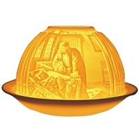 In the world of French art de vivre, Bernardaud is considered the symbol of elite refinement and luxury. A porcelain creation signed by Bernardaud is always appreciated and recognized the world over. Bernardaud artisans use the same technique of hand-sculpting fine, bisque porcelain that was first demonstrated by French artist Paul de Bourgoing in 1828. The glow of a candle shines through the raised and carved surface to contrast light against shadow, revealing a richly detailed design. Bernardaud VotiveLight™ candles add a warm, decorative glow to any room of the home. For a dramatic effect, or to create a festive ambiance, delight your dinner guests by replacing traditional candles with a Bernardaud VotiveLight™. In the world of French art de vivre, Bernardaud is considered the symbol of elite refinement and luxury. A porcelain creation signed by Bernardaud is always appreciated and recognized the world over. Bernardaud artisans use the same technique of hand-sculpting fine, bisque porcelain that was first demonstrated by French artist Paul de Bourgoing in 1828. The glow of a candle shines through the raised and carved surface to contrast light against shadow, revealing a richly detailed design. Bernardaud VotiveLight™ candles add a warm, decorative glow to any room of the home. For a dramatic effect, or to create a festive ambiance, delight your dinner guests by replacing traditional candles with a Bernardaud VotiveLight™.
