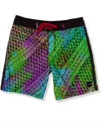 Rock the sand and surf in rad beach style. These board shorts from Hurley are ready. Rock the sand and surf in rad beach style. These board shorts from Hurley are ready.
