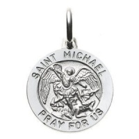 Christmas Gifts Bling Jewelry Sterling Silver Saint Michael Medal Round Pendant Christmas Gifts Bling Jewelry Sterling Silver Saint Michael Medal Round Pendant