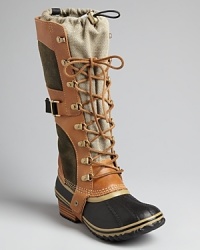 These rugged lace ups feature fantastic looks, Sorel style, with cold weather functionality that will leave you high and dry this winter in a way that's all positive. These rugged lace ups feature fantastic looks, Sorel style, with cold weather functionality that will leave you high and dry this winter in a way that's all positive.
