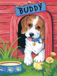 Dimensions Needlecrafts Paintworks Paint By Number, Cute Puppy Dimensions Needlecrafts Paintworks Paint By Number, Cute Puppy