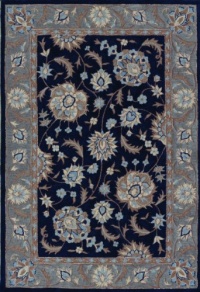 Dalyn Rugs Galleria Gl 5 Navy, 3-Feet 6 by 5-Feet 6-Inch