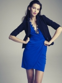 Eliza J's faux wrap silhouette is as modern as it is timeless. This versatile dress is at ease at the office and stylish at weddings too! (Clearance) Eliza J's faux wrap silhouette is as modern as it is timeless. This versatile dress is at ease at the office and stylish at weddings too! (Clearance)