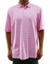 Polo Ralph Lauren Mens Interlock Light Pink Striped Polo-T 1245355NL-ROSE/WHITE