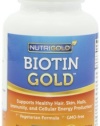 Nutrigold Vitamin B-7 Biotin Gold, 5000 mcg, 180 veg. capsules