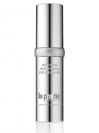 A line-filling formula for the eye area that is an effective alternative to injectable fillers. A natural ingredient, extracted from a tree that grows in India, plumps the skin immediately to minimize the appearance of lines and wrinkles, while various peptides help rebuild the skin's structure over time. 0.5 oz. A line-filling formula for the eye area that is an effective alternative to injectable fillers. A natural ingredient, extracted from a tree that grows in India, plumps the skin immediately to minimize the appearance of lines and wrinkles, while various peptides help rebuild the skin's structure over time. 0.5 oz.