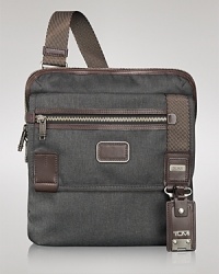 A slim cross-body bag provides utility with a sophisticated, masculine style wherever you travel, an essential component of the full Bravo set or great on its own. A slim cross-body bag provides utility with a sophisticated, masculine style wherever you travel, an essential component of the full Bravo set or great on its own.