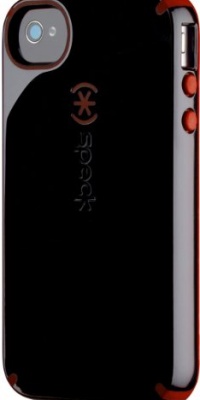 Speck Products CandyShell Glossy Case for iPhone 4/4S - 1 Pack - Carrying Case - Retail Packaging - Black/Pomodoro Speck Products CandyShell Glossy Case for iPhone 4/4S - 1 Pack - Carrying Case - Retail Packaging - Black/Pomodoro