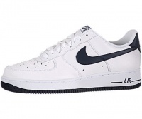 Nike Air Force 1 Mens Sneaker White Navy 488298-105 Nike Air Force 1 Mens Sneaker White Navy 488298-105