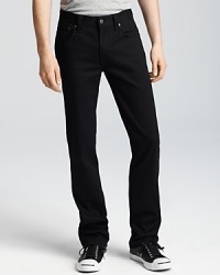 Nudie Jeans Co Slim Jim Slim Fit Twill Jeans in Black Nudie Jeans Co Slim Jim Slim Fit Twill Jeans in Black