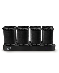 The T3 Voluminous Hot Rollers are specially designed for contemporary hairstyling. With advanced technology in each roller, every strand of hair will have volume, shape, movement and shine the formula for beautiful, professional styling.Technology reinvented for voluminous curls and waves with incredible shine.Haute Rollers for the Hair & Now The Voluminous Hot Rollers set has been designed with proprietary Tourmaline technology which emits maximum ionic, infrared heat to safely penetrate the hair shaft, effectively styling the hair from the inside out while sealing the hair cuticle against frizz. The velvet flocking along the roller surface also enhances the effects of Tourmaline, imparting natural shine to hair during the styling process. The T3 Voluminous Hot Rollers are specially designed for contemporary hairstyling. With advanced technology in each roller, every strand of hair will have volume, shape, movement and shine the formula for beautiful, professional styling.Technology reinvented for voluminous curls and waves with incredible shine.Haute Rollers for the Hair & Now The Voluminous Hot Rollers set has been designed with proprietary Tourmaline technology which emits maximum ionic, infrared heat to safely penetrate the hair shaft, effectively styling the hair from the inside out while sealing the hair cuticle against frizz. The velvet flocking along the roller surface also enhances the effects of Tourmaline, imparting natural shine to hair during the styling process.