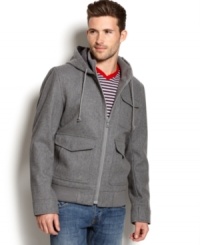 Smarter up your layered style this season with these hooded jacket from American Rag. Smarter up your layered style this season with these hooded jacket from American Rag.