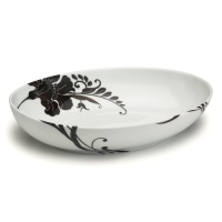 Mikasa Cocoa Blossom Oval Vegetable Serve Bowl Mikasa Cocoa Blossom Oval Vegetable Serve Bowl