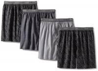 Hanes Men's 4 Pack Printed Woven Boxer Short Hanes Men's 4 Pack Printed Woven Boxer Short