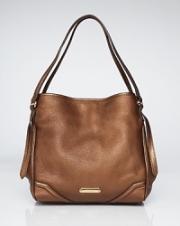 The compact handbag is this season's trend story, and this leather Burberry style refines the look. Its slightly structured silhouette is secured by a snap, which opens to a fully lined interior with 3 pockets. The compact handbag is this season's trend story, and this leather Burberry style refines the look. Its slightly structured silhouette is secured by a snap, which opens to a fully lined interior with 3 pockets.