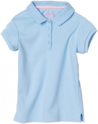 Nautica Sportswear Kids Girls 2-6x Short Sleeve Polo with Pico, Light Blue, Medium Nautica Sportswear Kids Girls 2-6x Short Sleeve Polo with Pico, Light Blue, Medium