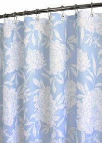 Park B. Smith Peony Watershed Shower Curtain, Sky Blue/White Park B. Smith Peony Watershed Shower Curtain, Sky Blue/White