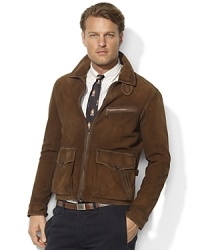 A vintage-inspired classic, this effortlessly handsome newsboy jacket is rendered in sumptuous suede, making it a staple for every gentleman's wardrobe. A vintage-inspired classic, this effortlessly handsome newsboy jacket is rendered in sumptuous suede, making it a staple for every gentleman's wardrobe.