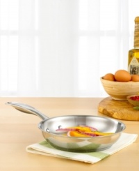 An absolutely essential piece of cookware, this fry pan will help you become a more versatile cook. Beautifully designed with durable stainless steel, it heats faster and more evenly, while a nonstick coating ensures healthier cooking and easier cleaning. Limited lifetime warranty. (Clearance) An absolutely essential piece of cookware, this fry pan will help you become a more versatile cook. Beautifully designed with durable stainless steel, it heats faster and more evenly, while a nonstick coating ensures healthier cooking and easier cleaning. Limited lifetime warranty. (Clearance)