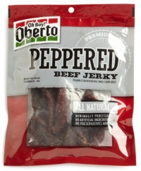 Oh Boy! Oberto Natural Style Beef Jerky, Peppered, 3.25-Ounce package (Pack of 4) Oh Boy! Oberto Natural Style Beef Jerky, Peppered, 3.25-Ounce package (Pack of 4)