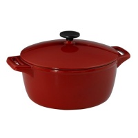Tramontina 80131/003 Gourmet 6-1/2-Quart Cast-Iron Covered Casserole, Vibrant Red Tramontina 80131/003 Gourmet 6-1/2-Quart Cast-Iron Covered Casserole, Vibrant Red