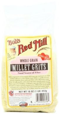 Bob's Red Mill Millet Grits/Meal, 16-Ounce (Pack of 4)