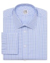 A classic and refined dress shirt in crisp, comfortable cotton from the distinguished designer Ike Behar gets your workday off to a great start, especially when paired with a lavish silk tie.