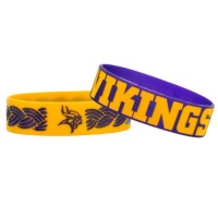 NFL Minnesota Vikings Bulky Bandz Bracelet 2-Pack NFL Minnesota Vikings Bulky Bandz Bracelet 2-Pack