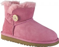 UGG Australia Toddler'S Mini Bailey Button Ankle Boot - Bubblegum UGG Australia Toddler'S Mini Bailey Button Ankle Boot - Bubblegum