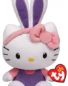 Ty Beanie Babies Hello Kitty with Purple Ears Plush