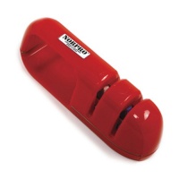 Norpro 2 Step Ceramic Knife Sharpener, Red Norpro 2 Step Ceramic Knife Sharpener, Red