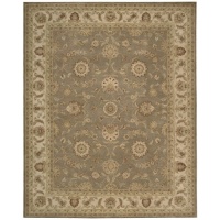 Nourison Rugs Heritage Hall Collection HE09 Olive Round 8' x 8' Area Rug Nourison Rugs Heritage Hall Collection HE09 Olive Round 8' x 8' Area Rug