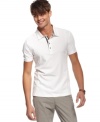 Polish up your preppy look with this dress polo shirt from Kenneth Cole New York.