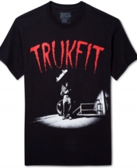 Express yourself as you rock the half pipe in this Trukfit tee. Express yourself as you rock the half pipe in this Trukfit tee.