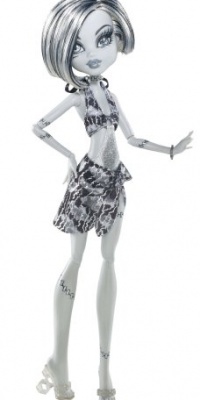 Monster High Skull Shores Black and White Frankie Stein Doll Monster High Skull Shores Black and White Frankie Stein Doll