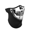 ZANheadgear Neoprene 'Skull' Design 3-Panel Half Mask (Black, One Size)