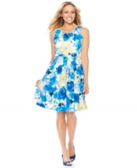 Bloom this spring in Charter Club's floral printed A-line dress -- perfect for a garden party or a chic brunch date! Bloom this spring in Charter Club's floral printed A-line dress -- perfect for a garden party or a chic brunch date!
