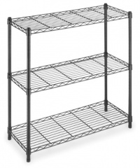 Whitmor 6070-3437 Supreme 3-Tier Shelving, Black Whitmor 6070-3437 Supreme 3-Tier Shelving, Black