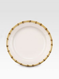 An elegant, extremely versatile dessert or salad plate in lasting ceramic stoneware with handpainted bamboo detail. From the Classic Bamboo Collection9 diam.Ceramic stonewareDishwasher safeImported An elegant, extremely versatile dessert or salad plate in lasting ceramic stoneware with handpainted bamboo detail. From the Classic Bamboo Collection9 diam.Ceramic stonewareDishwasher safeImported