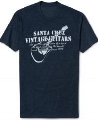 Strum the strings of cool casual style with this graphic t-shirt from Club Room. Strum the strings of cool casual style with this graphic t-shirt from Club Room.