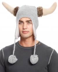 Hook a hot look for winter with this novelty Viking hat from American Rag. Hook a hot look for winter with this novelty Viking hat from American Rag.