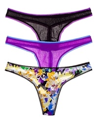 A sexy sheer mesh hip g with contrast lace trim from OnGossamer. A sexy sheer mesh hip g with contrast lace trim from OnGossamer.