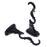 Levolor 54564.006 Double Brackets with Adjustable Projection for Rods up to 1-Inch Diameter, Black, Pair of 2 Levolor 54564.006 Double Brackets with Adjustable Projection for Rods up to 1-Inch Diameter, Black, Pair of 2